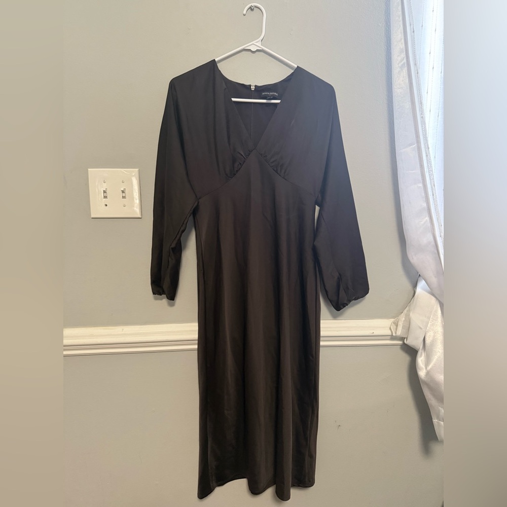 Banana Republic Dark Brown Midi Dress